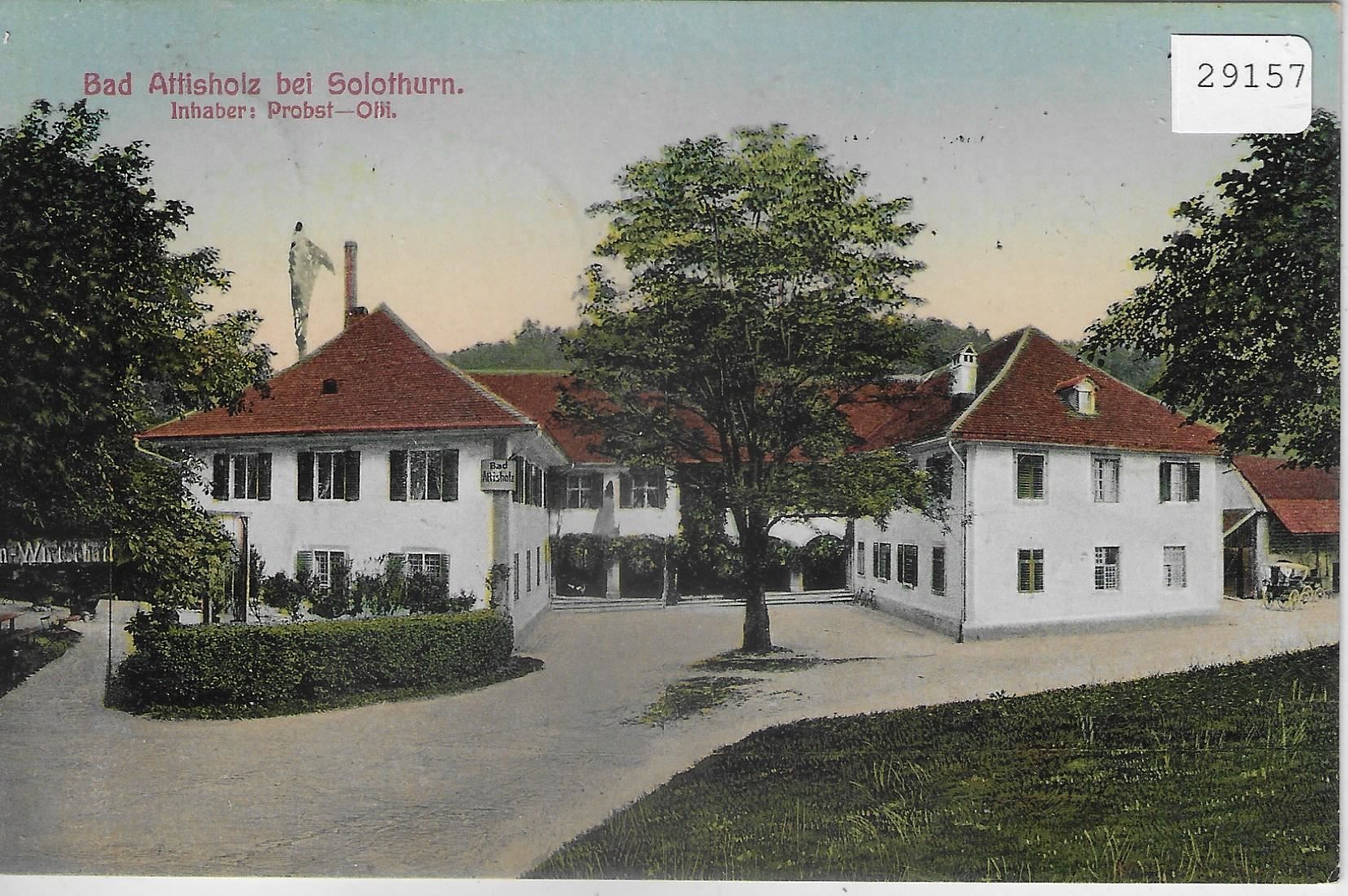 Ansichtskarten: Kurhaus & Bad Attisholz b. Solothurn – Gebraucht aus Ettingen von Kartenplanet