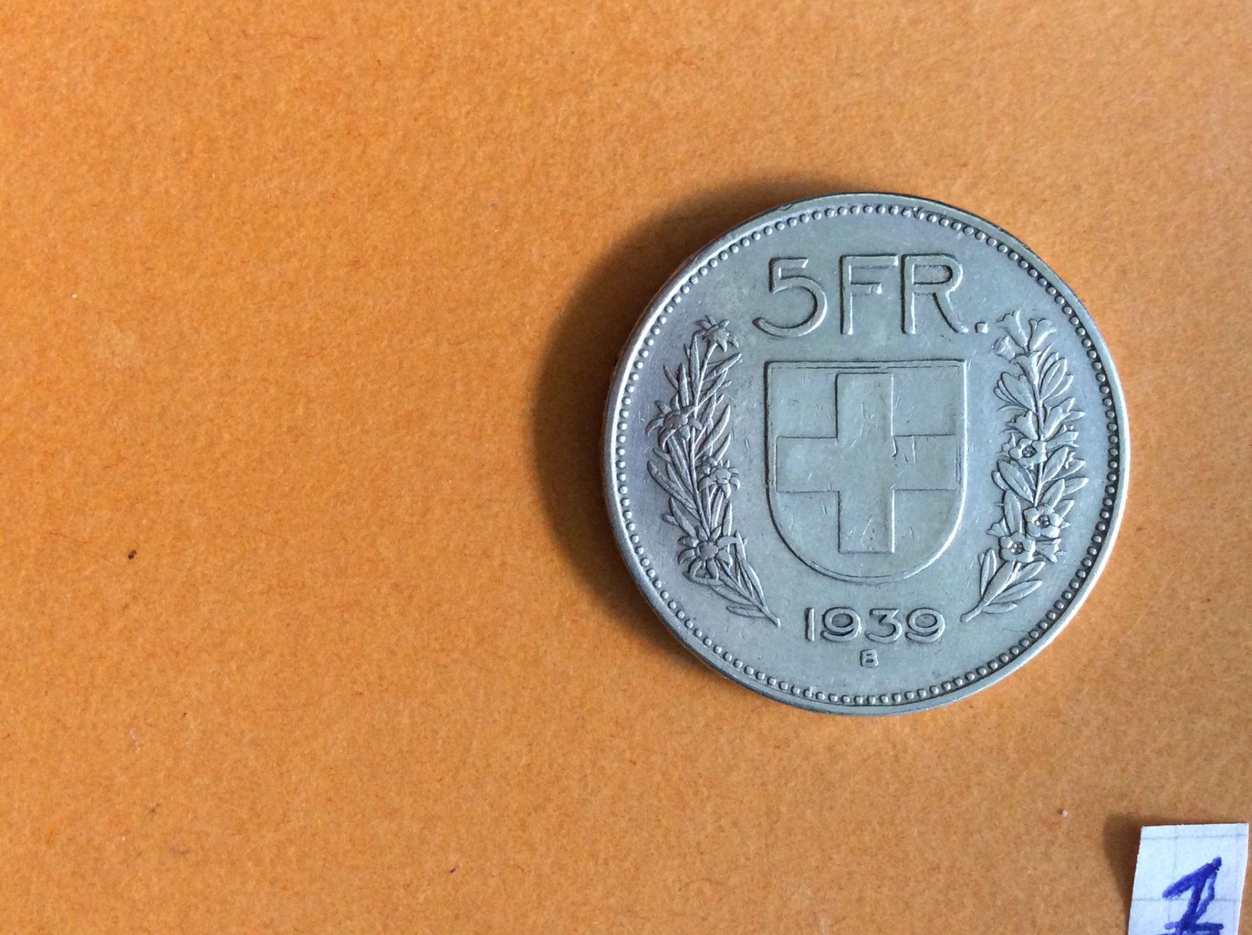 Tutti le monete: 5 francs  1939  Jolie – Usato da Genève venduto da pie_fh2d