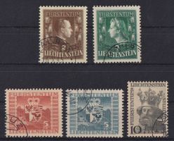 Liechtenstein 1944-46: Hohe Werte - Kat. 240.--