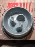 grande Gamelle anti-glouton chien Bleu clair