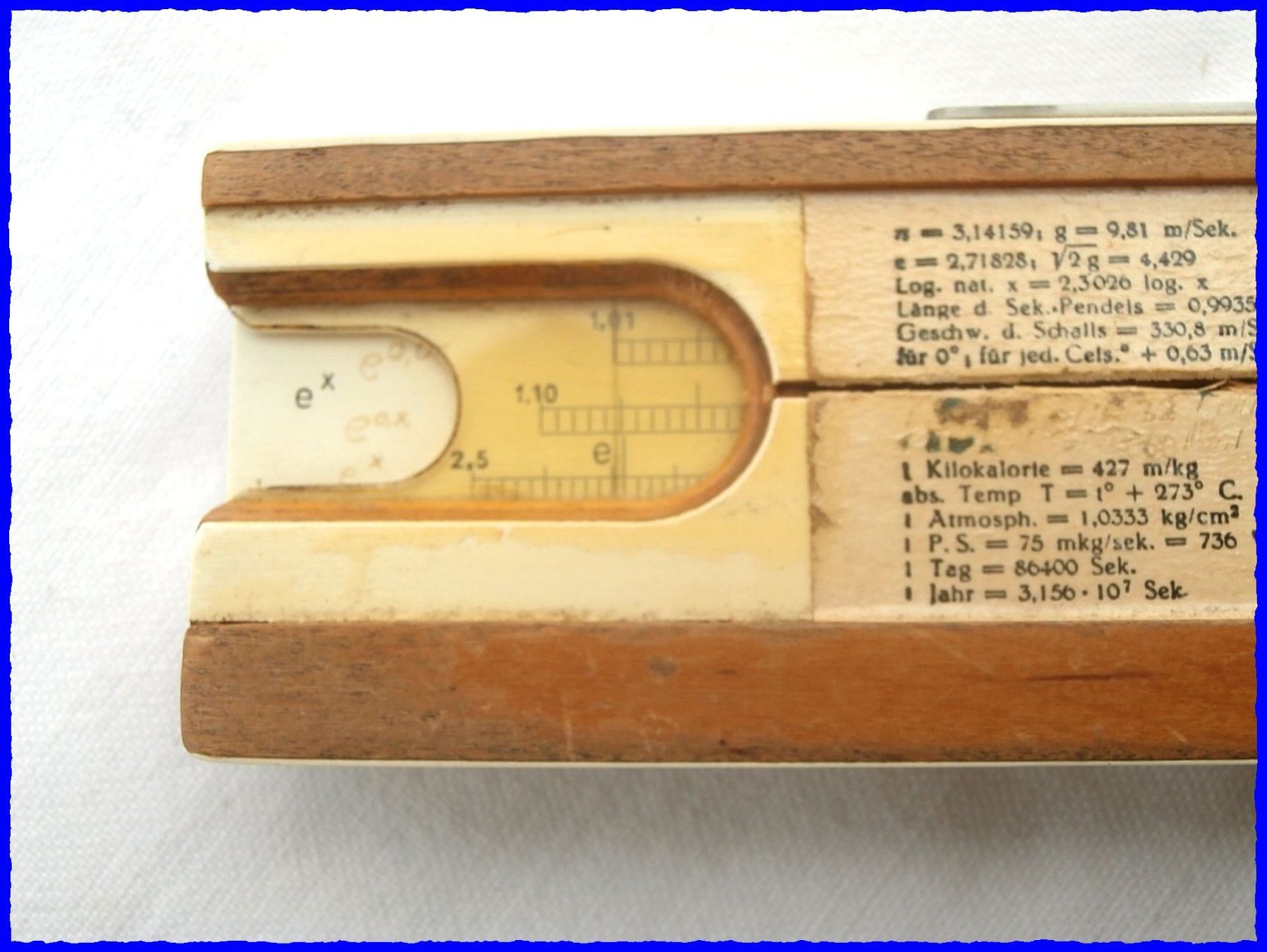 Taschenrechner: RECHENSCHIEBER - "NESTLER 21" - 30er-Jahre - D.R.P. – Gebraucht aus Worblaufen von Re_mo81 5