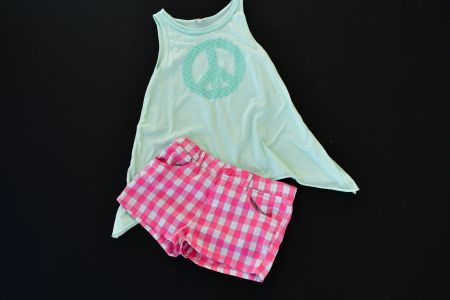Top, Shorts von Rivers gr.158 164