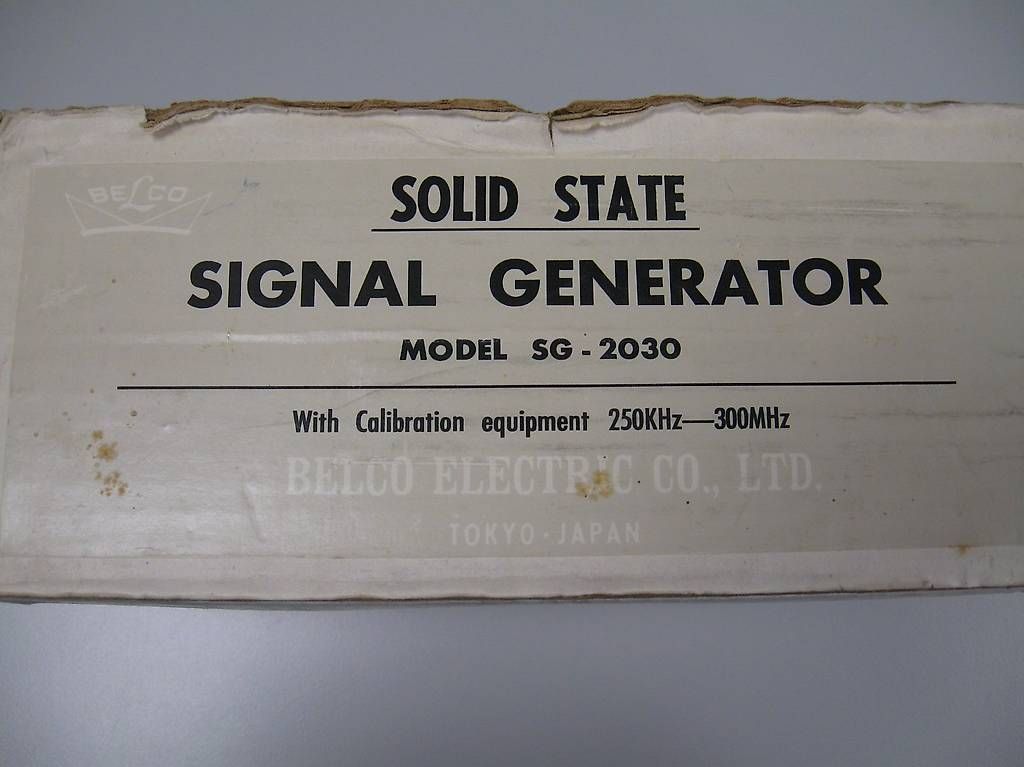 Misurare: BELCO Solid State Signal Generator SG-2030 Made in Japan HF – Usato da Romanshorn venduto da samo1974 4
