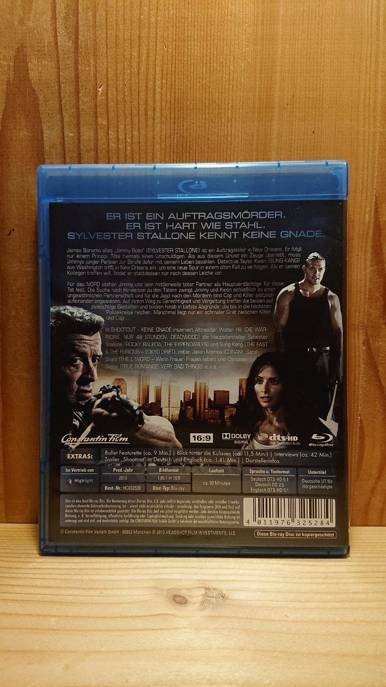 Tutti i DVDs: SHOOT OUT Blu-Ray mit Silvester Stallone – Usato da Wilderswil venduto da Exebub 1