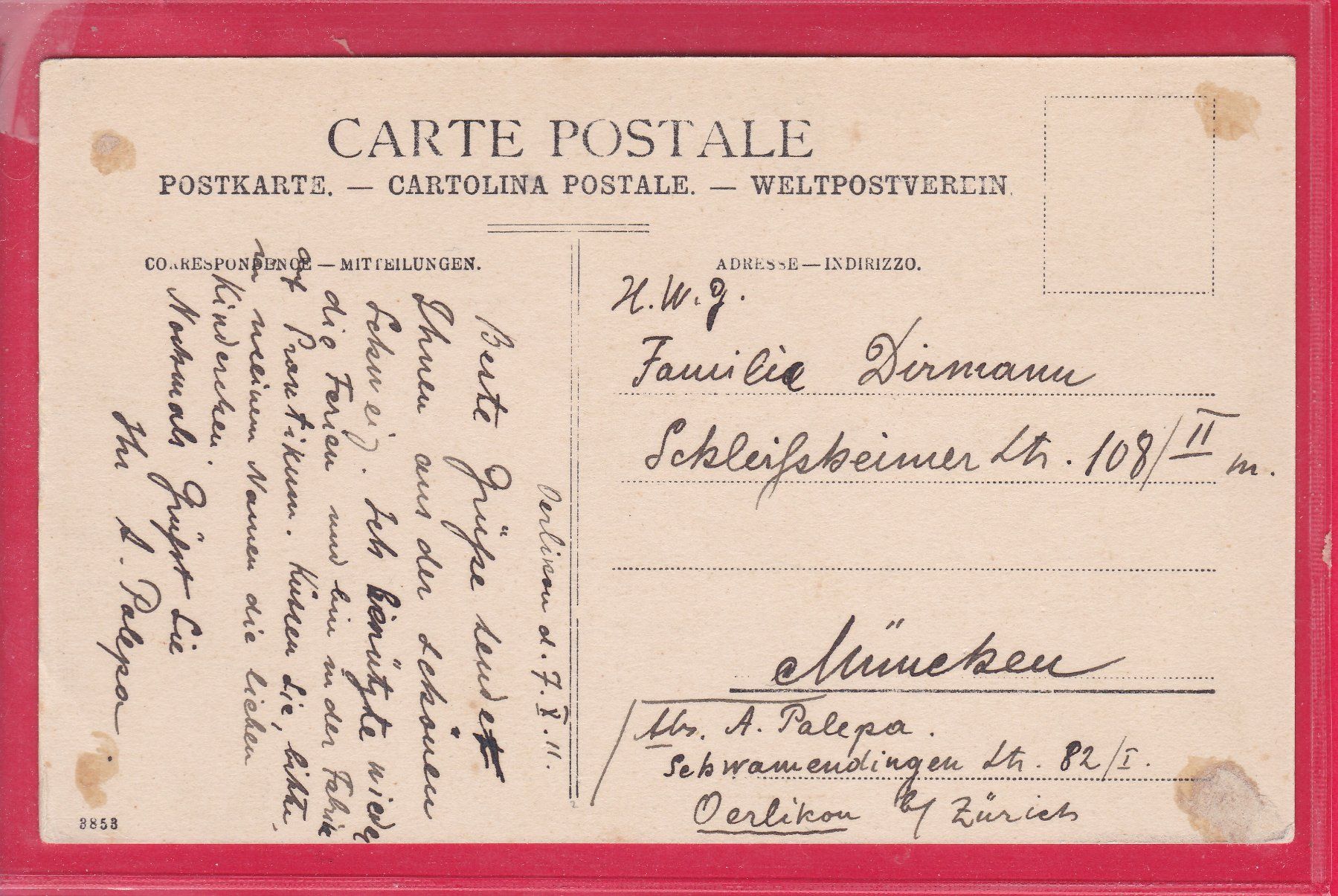 Cartoline postali: ZÜRICH, DIE "SCHLIPFE" MIT MOTORBOOTEN – Usato da Oberrieden venduto da Gebirgsstelze 1