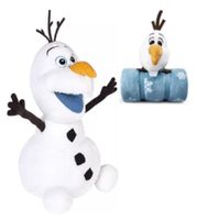 Neu !!! Olaf Met Fleece Deken 120x110cm Desney Plüschtier