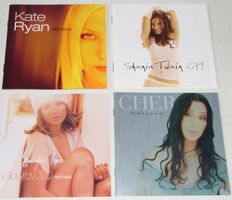 4CD's - JLO, Cher, Kate Ryan & Shania Twain