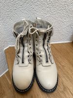 Trendige Winter Boots in Creme-Weiss, Grösse 38, Top!