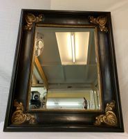 Alter Spiegel mit Facetenschliff und Holzrahmen!