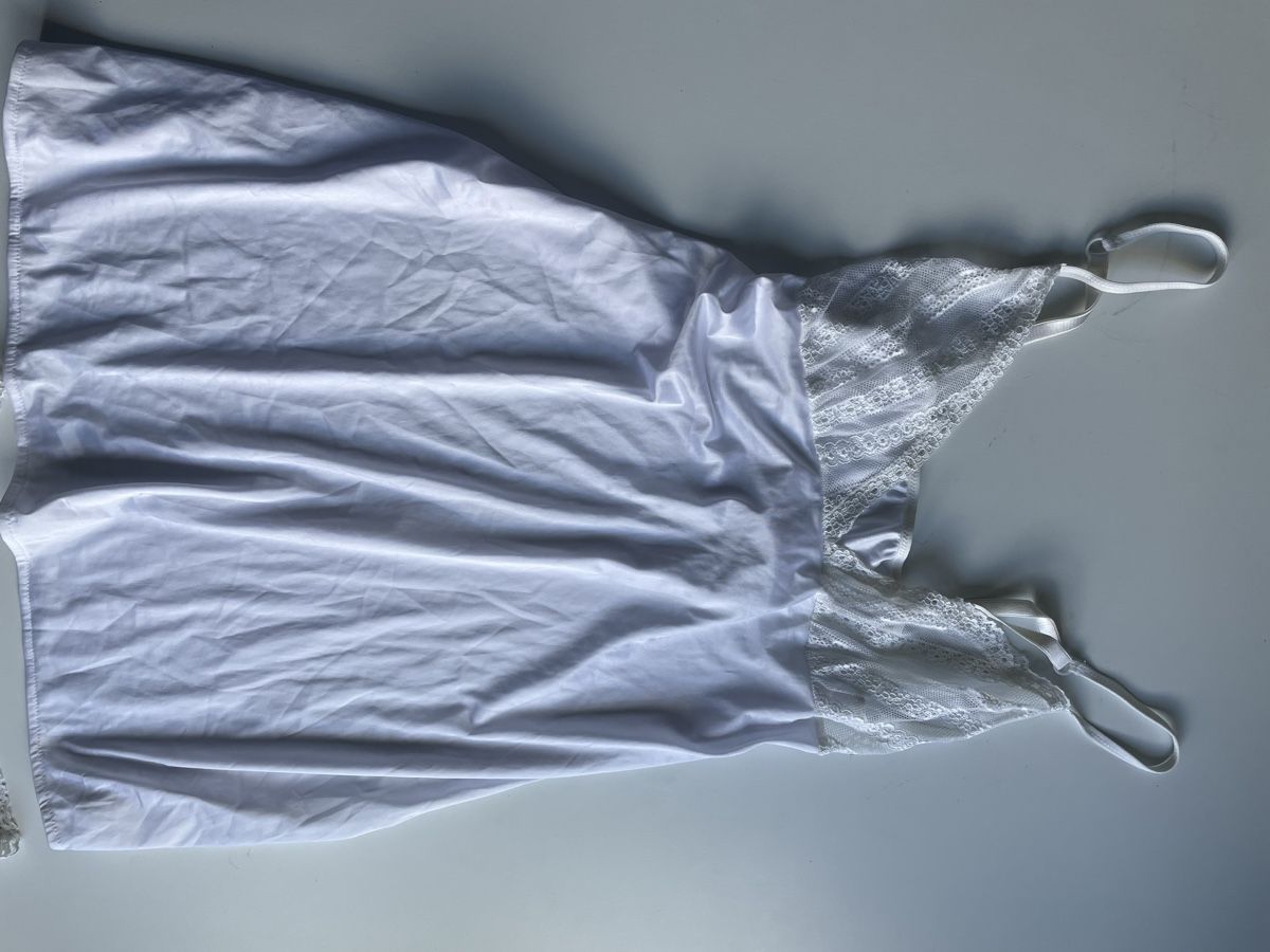 Negligees & Pigiami: Weisses Lingerie Set oder Nachtwäsche Gr. M Spitze DIM – Usato da Gockhausen venduto da AnneT07