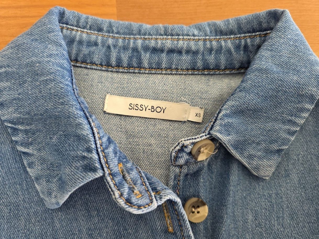 Camicette: Sissy-Boy Jeansbluse mit Rüschen, Grösse XS – Usato da Meggen venduto da Scollection 1