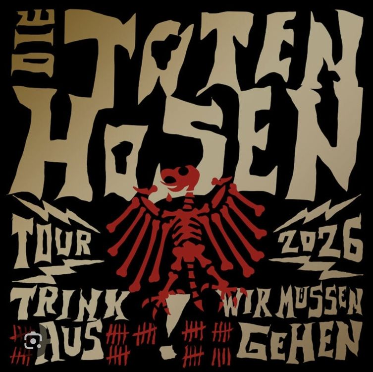  Die Toten Hosen Tour 2026 Tickets (Gebraucht) in Sargans für CHF 175 Illustration 