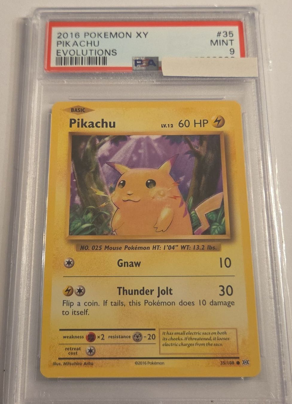 Pokémon Carte collezionabili: Pikachu Evolutions 2016 PSA 9 Mint! #35 - Selten! – Nuovo (secondo la descrizione) da Schänis venduto da valione