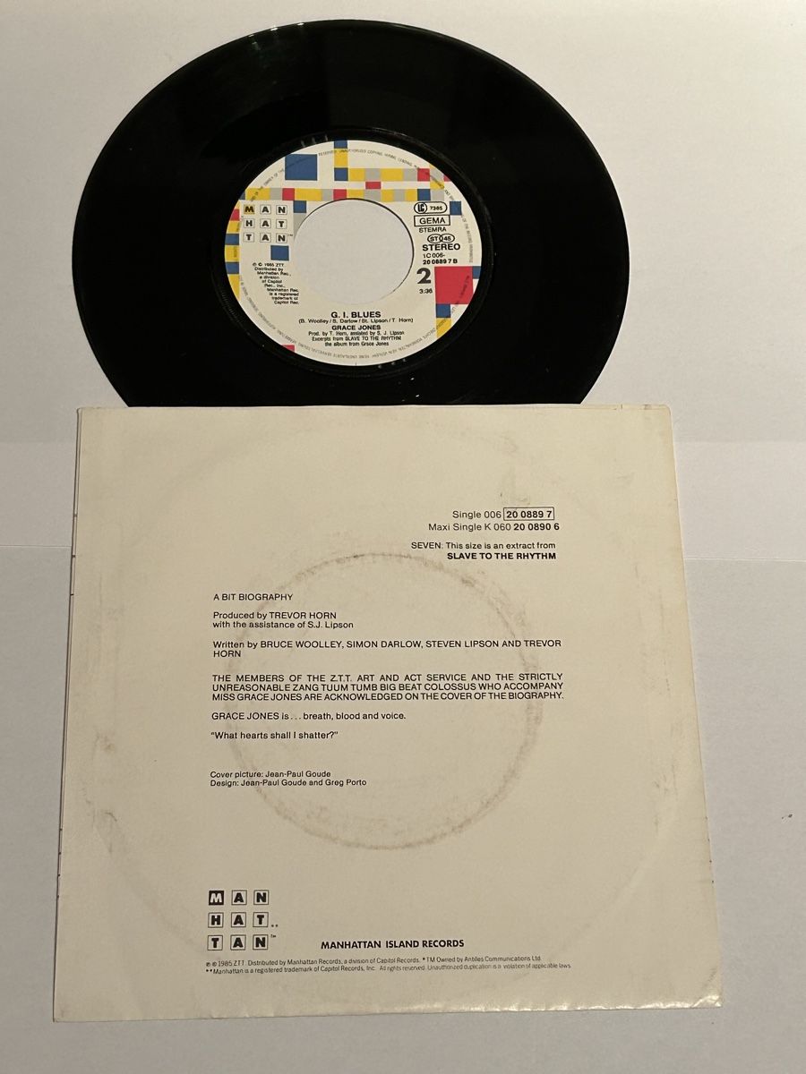 Schallplatten: Grace Jones. 1985. Slave To The Rhythmu – Gebraucht aus Faulensee von Mizuno06 1