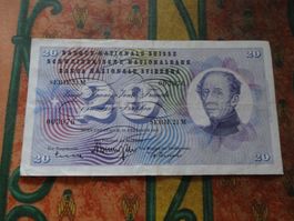 SUISSE  20  Francs  1959  (3976)  Billet