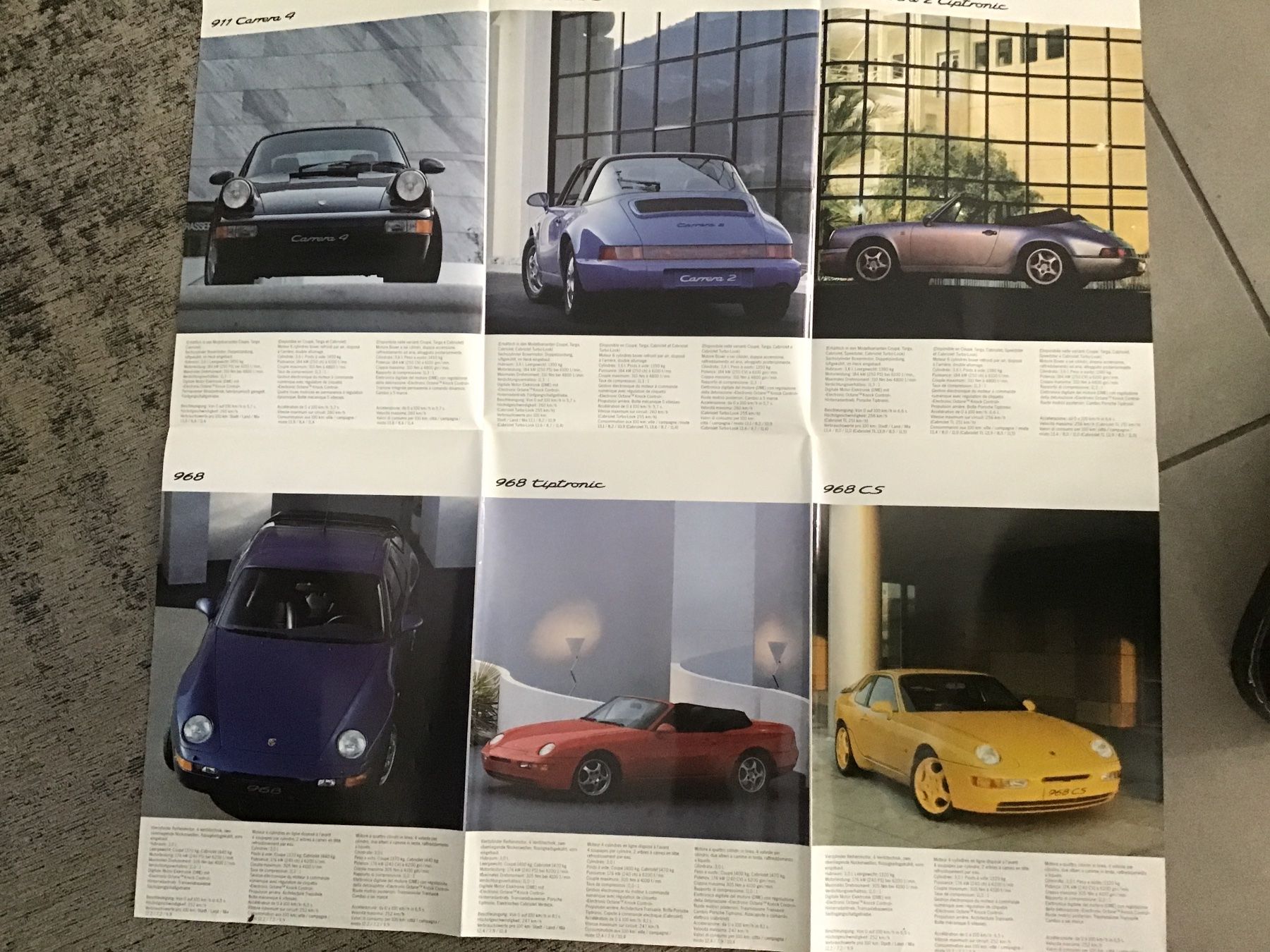 Porsche Documenti: Porsche Posterprospekt März 1993 – Usato da Scherzingen venduto da Starseller62 3