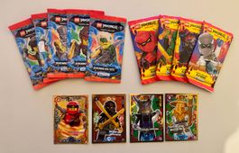Lego Ninjago 9 Sammelkarten Booster + 4 limitierte Karten
