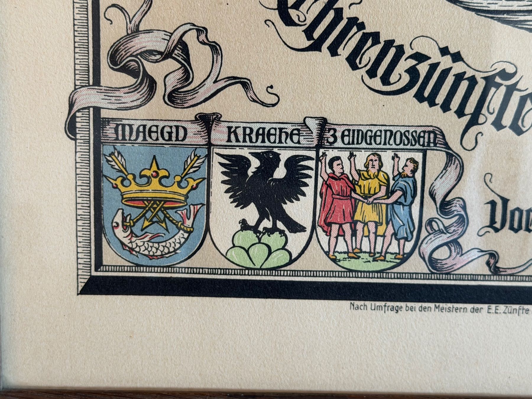 Tableaux: Historischen Wappen Basler Baslerstab – D'occasion à Basel par PAUL_ART 7