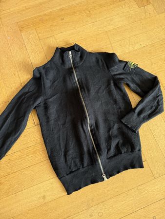 Stone Island Knit Zip Sweater black size M