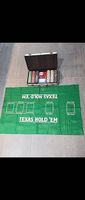 Texas Hold'em Pokerset im Koffer mit Spielmatte