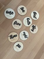 Baby Meilenstein Holzscheiben "Milestone Cards" – 15-teilige