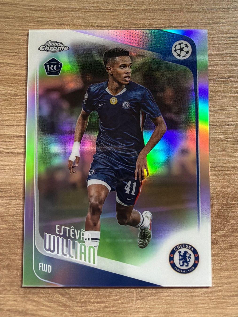 Topps Cartes à collectionner: Soccer Estevao RC REFRACTOR Topps Chrome 2026 – D'occasion à Netstal par Clutch79Cardz