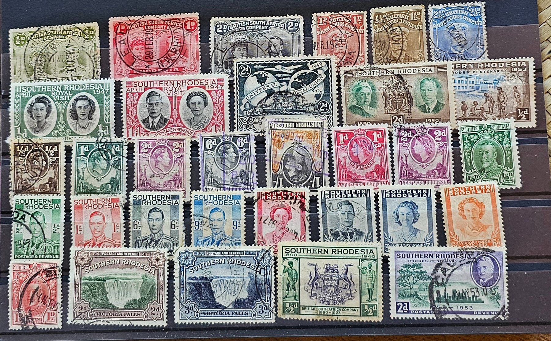 Tutti i francobolli: UK col. SOUTHERN RHODESIA, ... – Usato da Les Valettes venduto da Nuba1