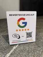 Google Bewertungsaufsteller mit NFC und QR Code neu