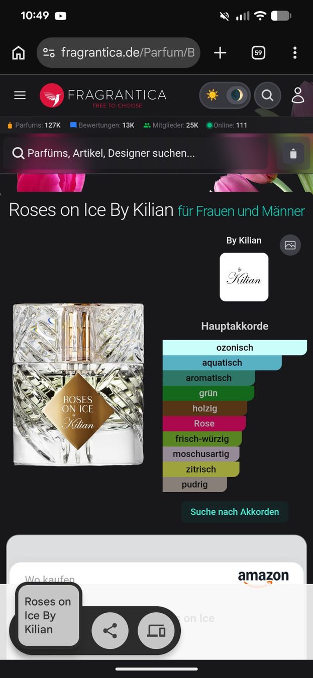 Kilian Profumi & Eau de Toilette: Roses on Ice By Kilian 50ml – Usato da Zürich venduto da oschance 5