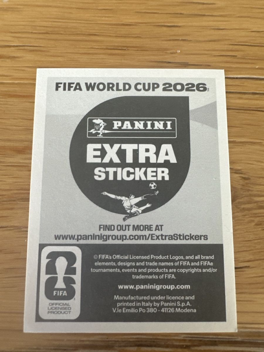 Panini Carte collezionabili: Panini Extra Sticker Cody Gakpo World Cup 2026 Basic – Nuovo e nell'imballaggio originale da Grandson venduto da Carpal 1
