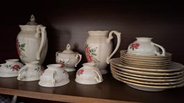 Kaffeeservice Rosendekor 15-teilig gebraucht