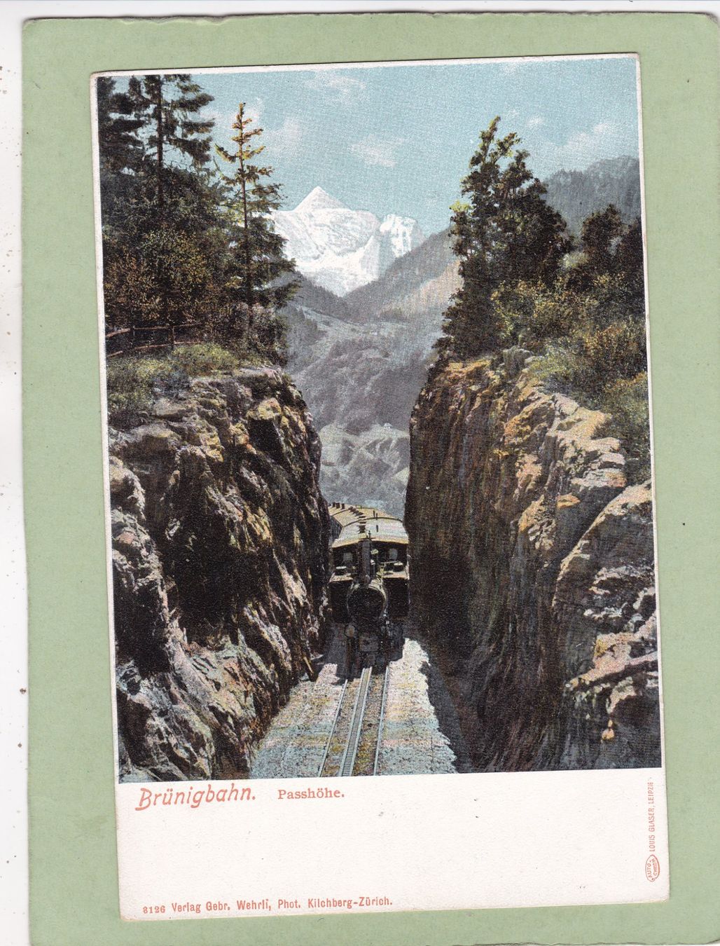 Cartoline postali: Brünigbahn Passhöhe – Usato da Herisau venduto da Lisegrat2008