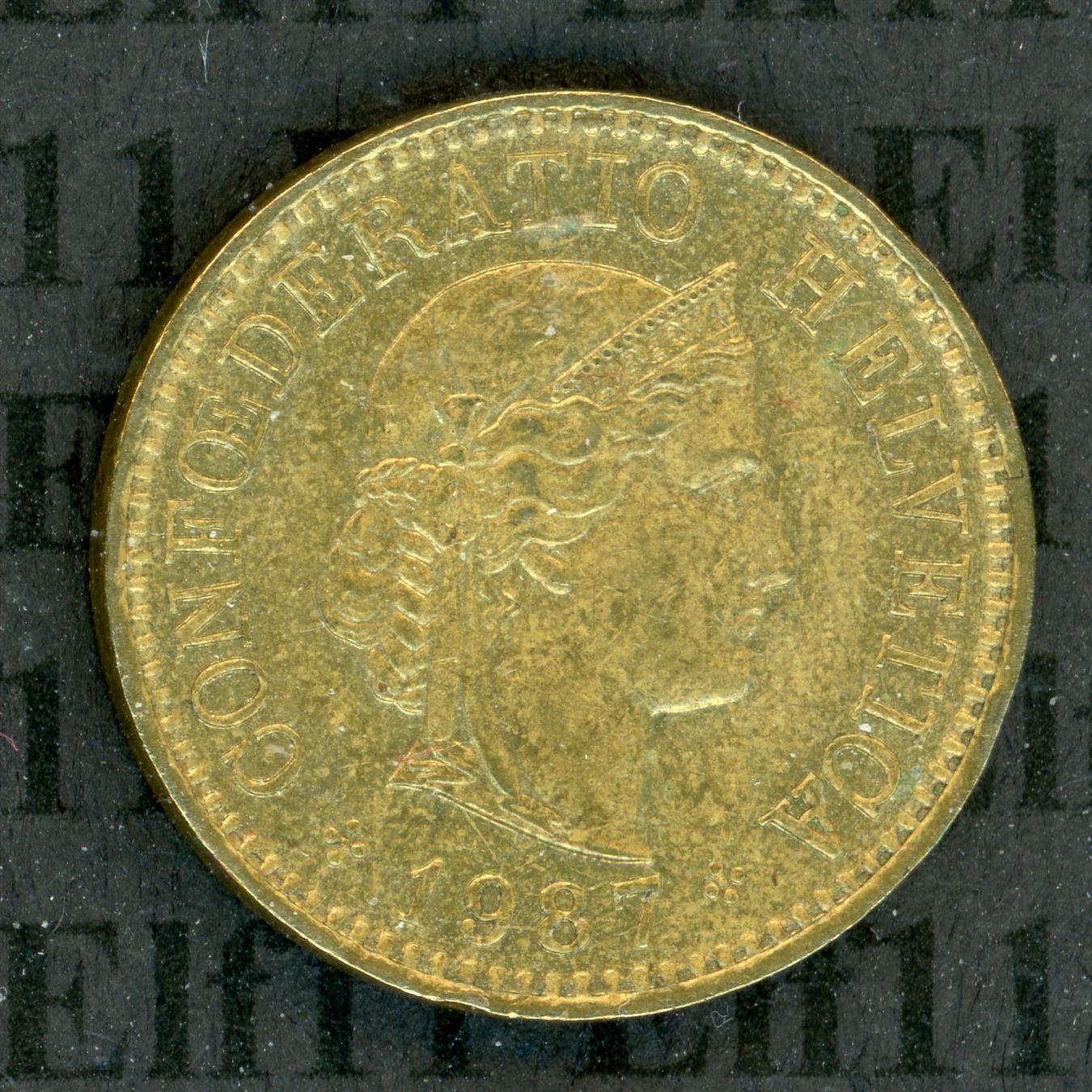 Tutti le monete: CHF___0.05 1987 vz-unz 5 Rappen – Usato da Widnau venduto da Elf11