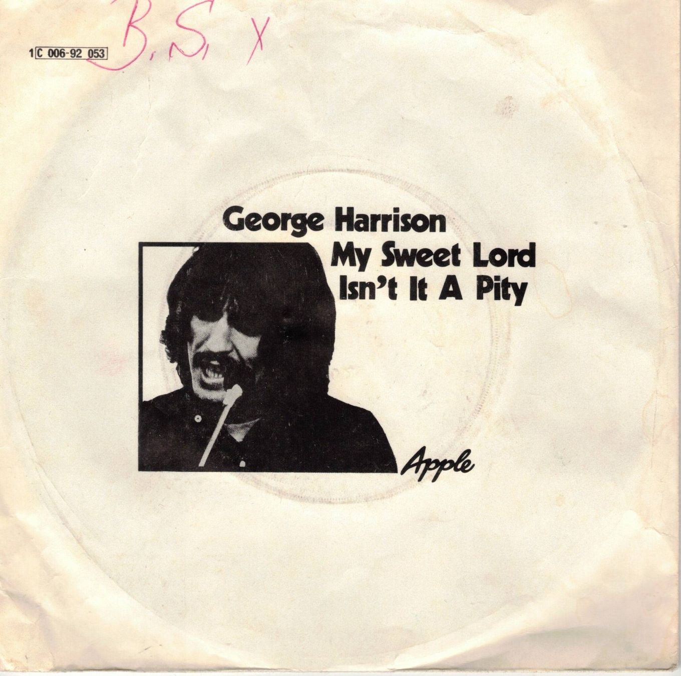 Schallplatten: Single7   George Harrison  -- My sweet lord – Gebraucht aus Rheinau von thealbum