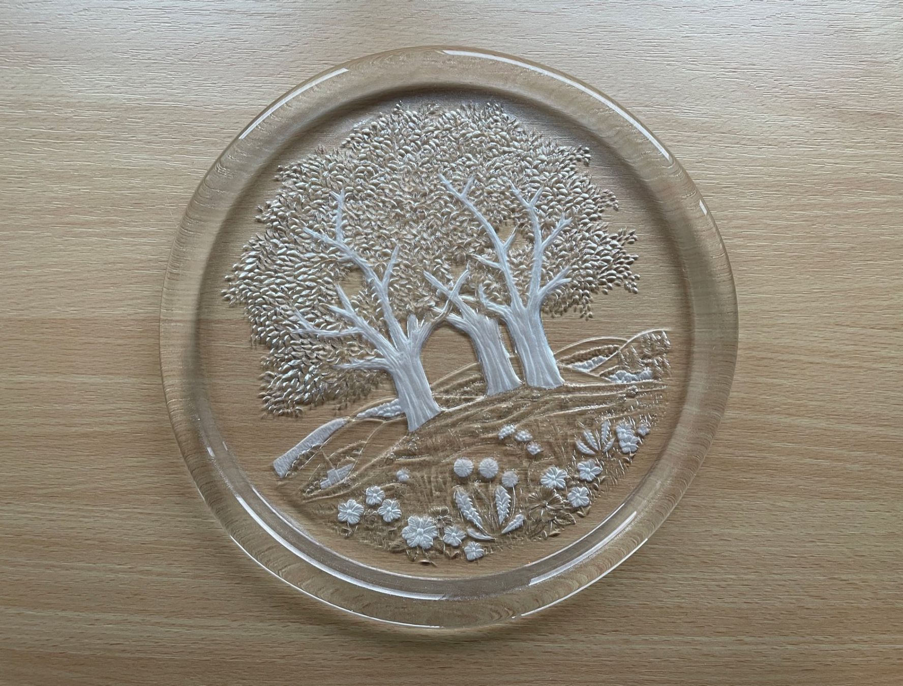 Piatti di portata: Glas-Servierplatte "Bäume" – Usato da Buchs SG venduto da Handyman77 1