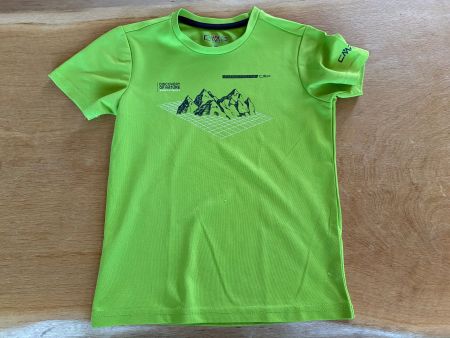 CMP Sport T-Shirt mit Berge Motiv in hellgrün Grösse 116