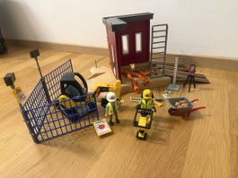 Playmobil Baustelle mit Zubehör gebrauchter Zustand