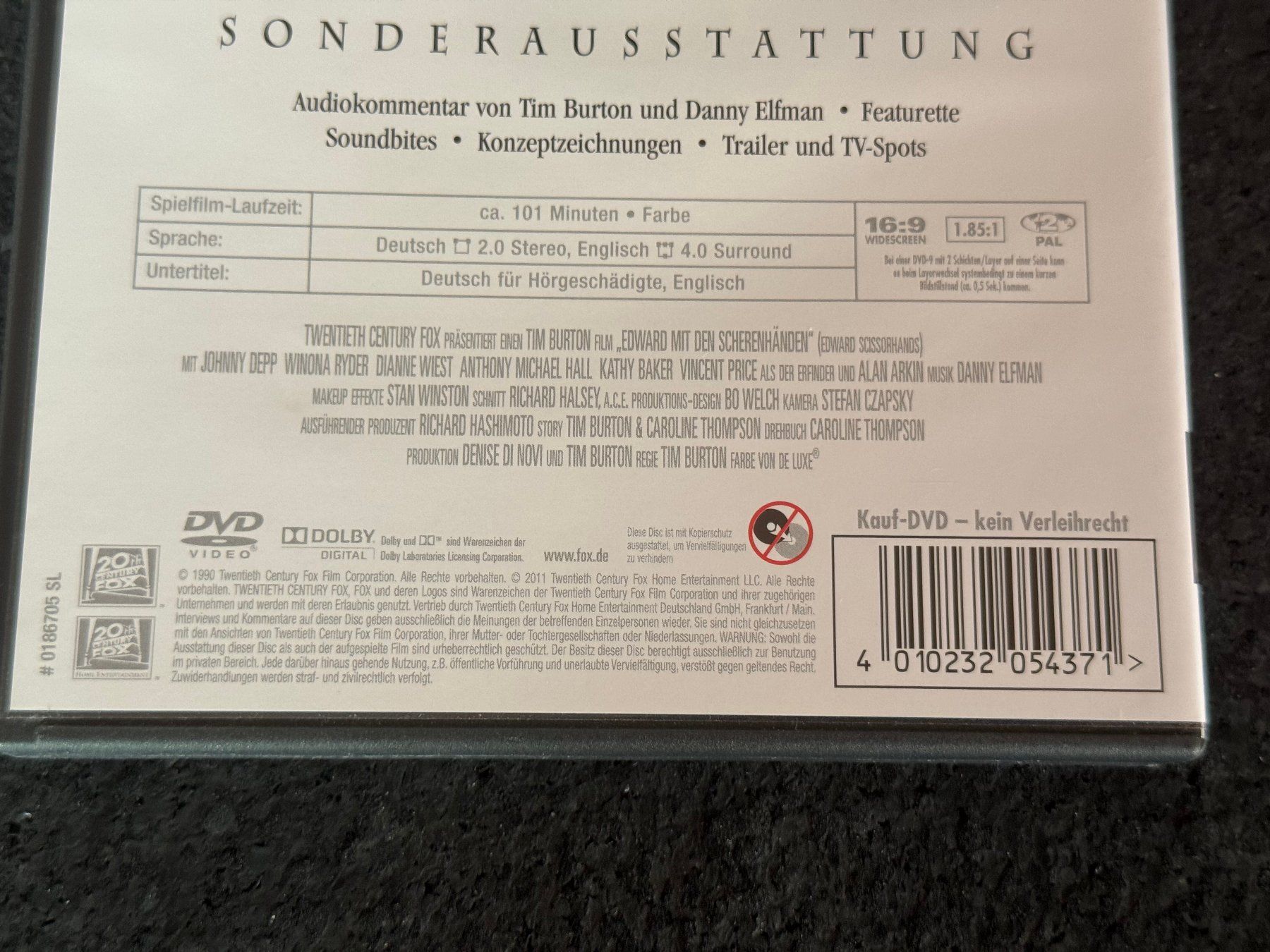 Tutti i DVDs: Eduard mit den Scherenhänden DVD DE/EN Jonny Depp – Usato da Fribourg venduto da tschjoly 3