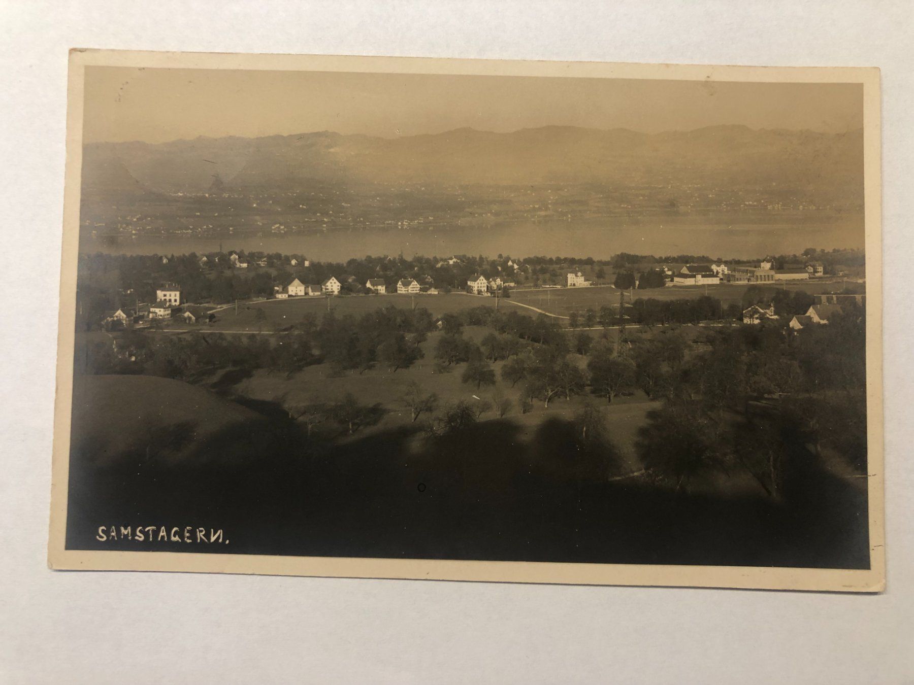 Cartoline postali: Samstagern 1934 – Usato da Pfäffikon ZH venduto da Waltoversand