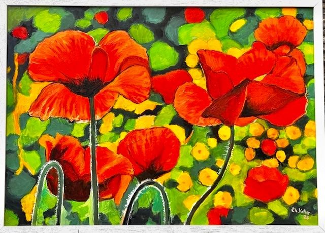 Gemälde: Mohnblumen – Neu (gemäss Beschreibung) aus Langnau am Albis von Antonius0