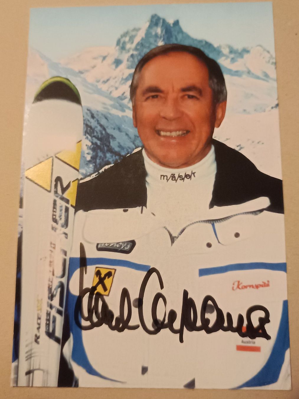 Autogramme: Karl Schranz - handsignierte Karte – Gebraucht aus Menziken von Artographs