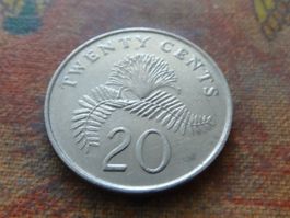 SINGAPOUR  20  Cents  1989
