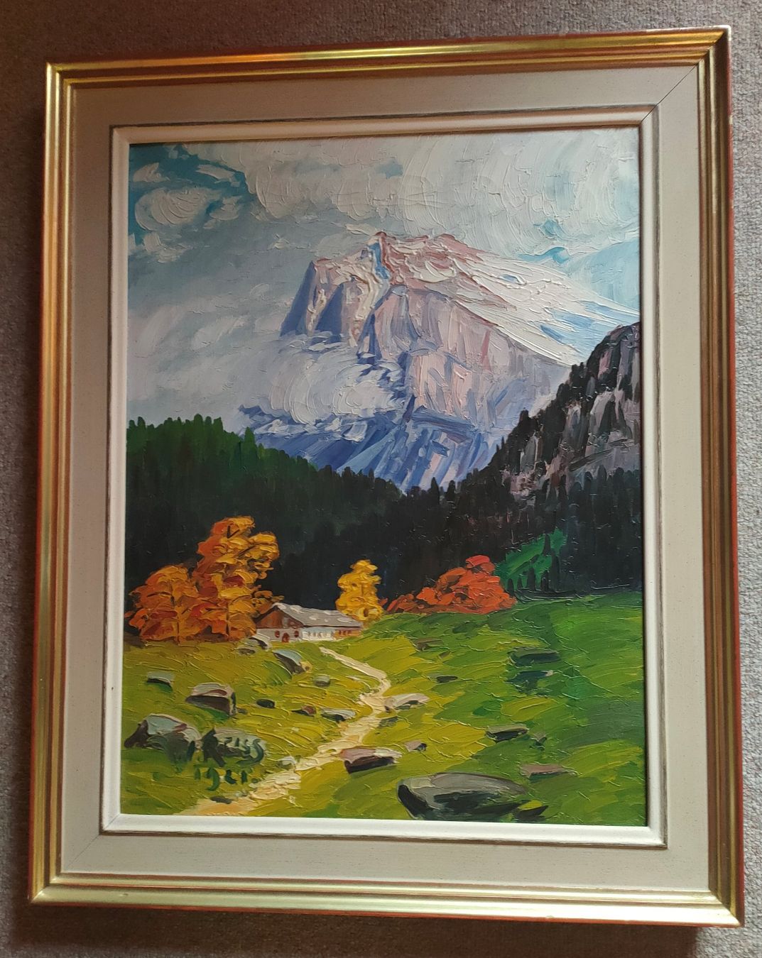 Dipinti: Oelbild Herbstlandschatft – Usato da Sigriswil venduto da Ricola1977