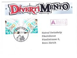 Schöne FDC DIVERTIMENTO Stempel ZUG1 12.11.15