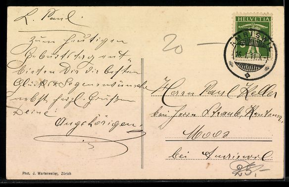 Cartoline postali: Amriswil, Strassenansicht mit Häusern – Usato da Berlin venduto da bartko-reher 1