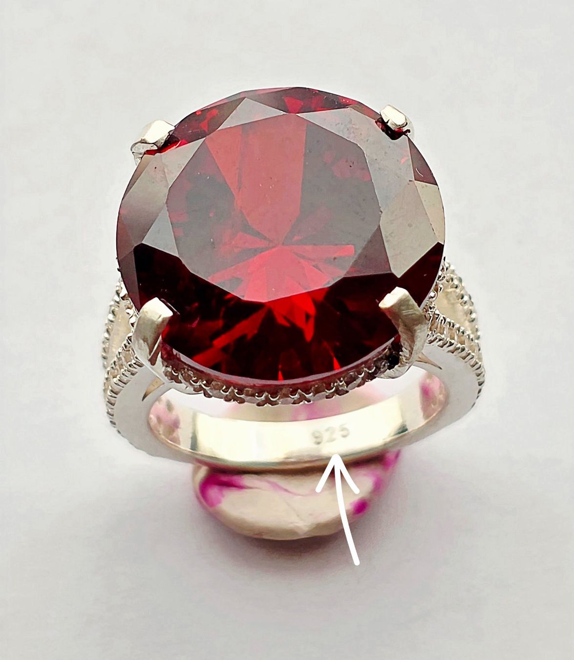 Bagues: Roter Topas Fingerring – Neuf (Voir description) à Zürich par benedikt12 8