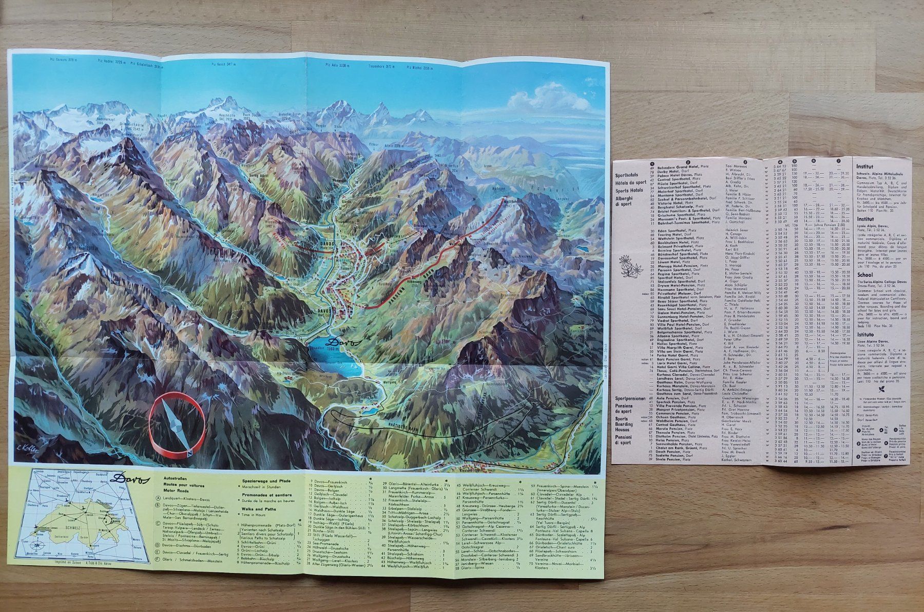 Documenti: Alter Prospekt Davos Graubünden Schweiz – Usato da Obfelden venduto da Foto_Bild_Kunst_Buch 2