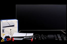 PS5 Slim Disc mit Garantie + Samsung 65" TV + Apple TV HD