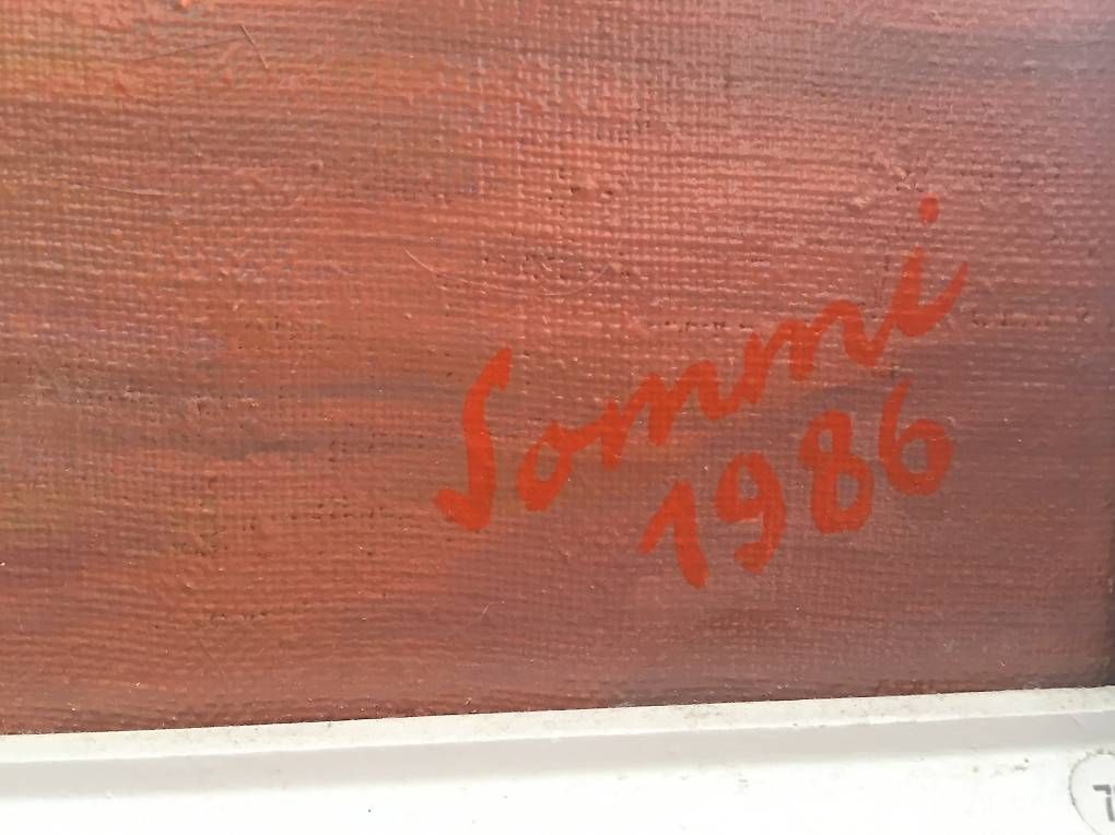 Gemälde: Römischer Brunnen Ölgemälde auf Leinwand – Gebraucht aus Hausen am Albis von WalterWood 1