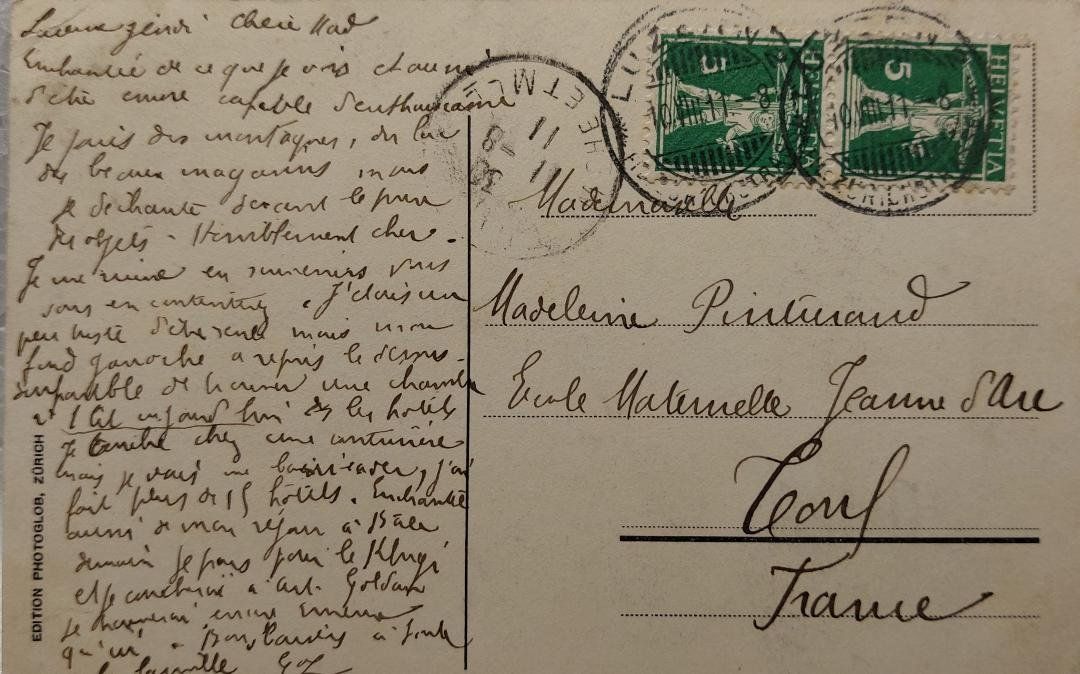 Cartoline postali: VITZNAU - 1911 – Usato da Delémont venduto da Domdom1 1